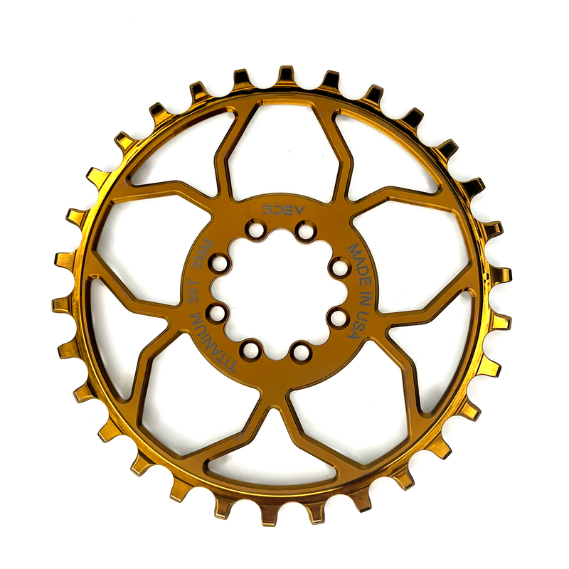 8 Bolt Titanium Chainring - T-Type – 5DEV 8 Bolt Titanium Chainring - T-Type – 5DEV