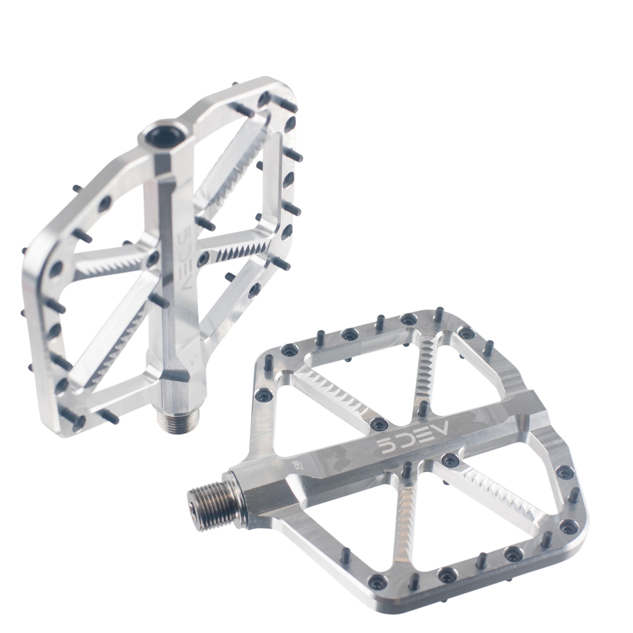 未使用品 5DEV TRAIL/ENDURO シルバー RAWカラー 5DEV MTB Trail/Enduro Flat Pedal | eBike Pedal
