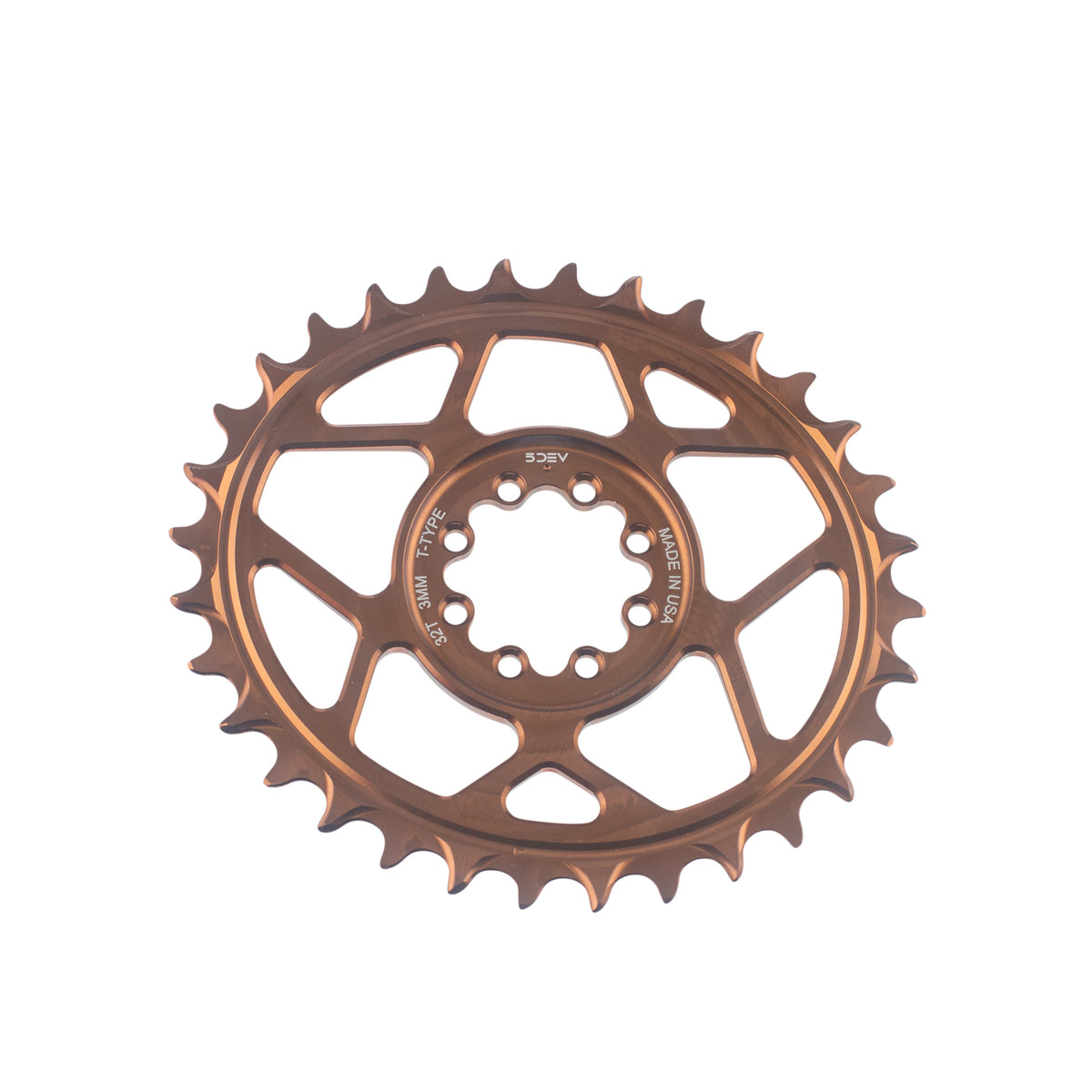 T-Type Aluminum Chainrings – 5DEV - Main Image