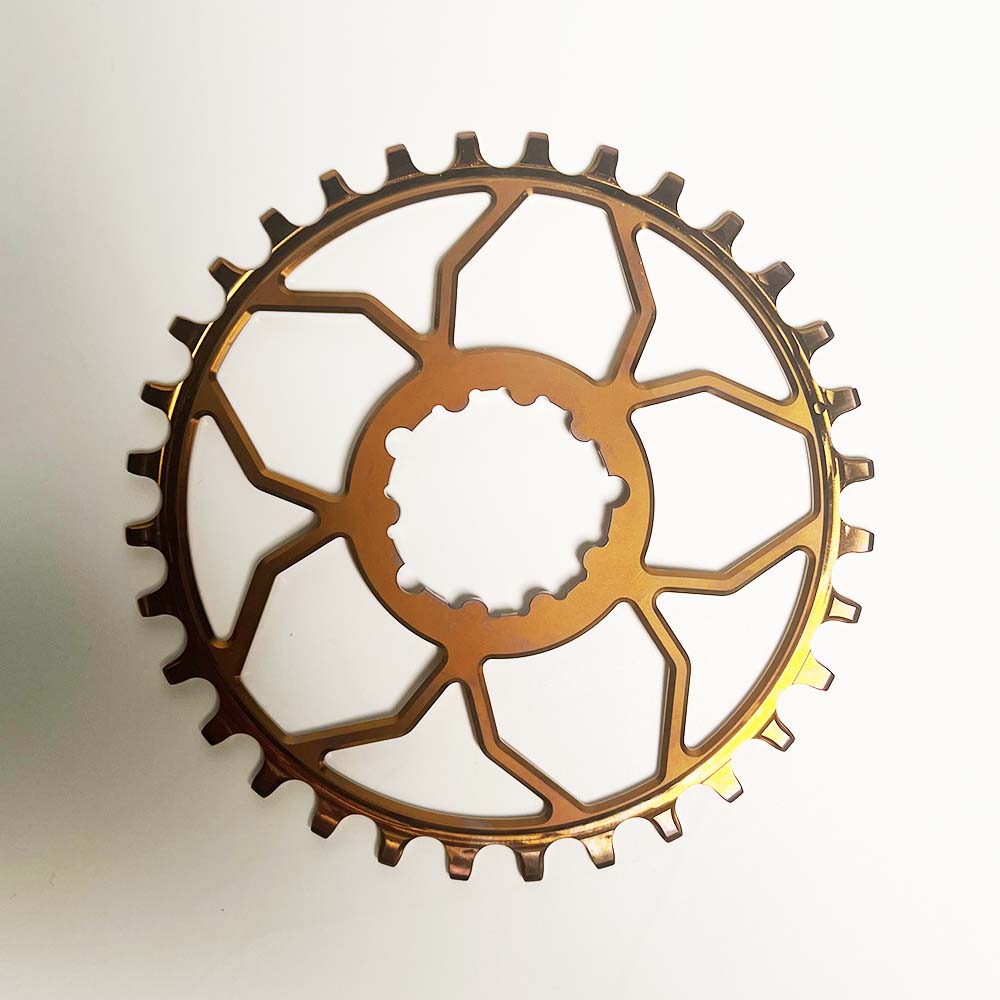 Amazon.com: Chainring,Bicycle Chainring, 54T/56T Round Narrow Wide Bicycle  Chainring Crankset Tooth Plate Aluminum Alloy Mountain Bike Crank Folding  Bike Sprocket Disc Bike Chain Ring ( Color : Titanium Golden , : Automotive